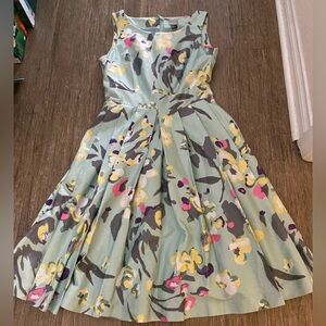 Gorgeous abstract fit and flare dress